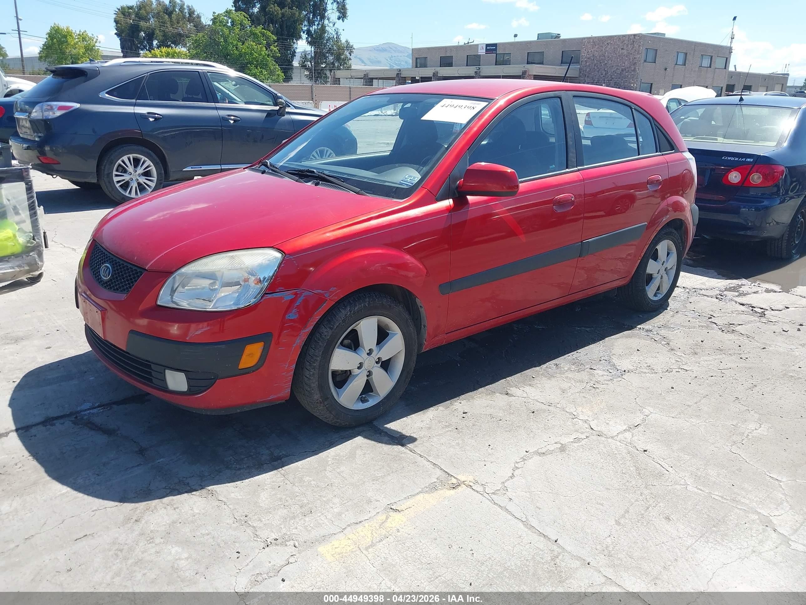 2009 Kia Rio5 Sx Red vin: KNADE243196494637