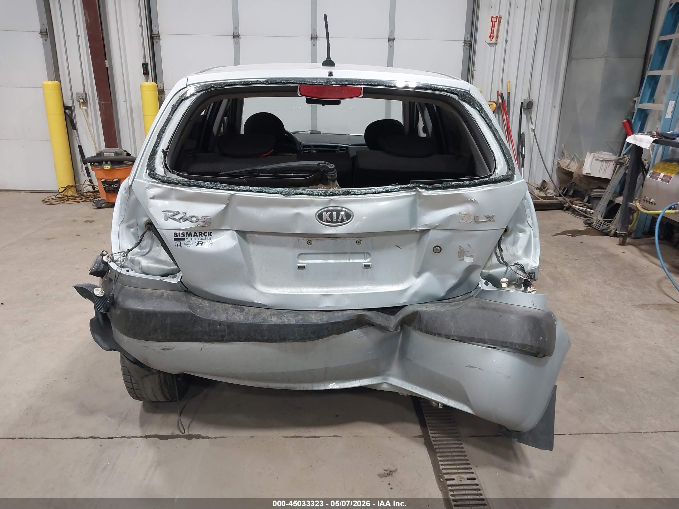 2009 Kia Rio5 Lx Silver vin: KNADE243296500980