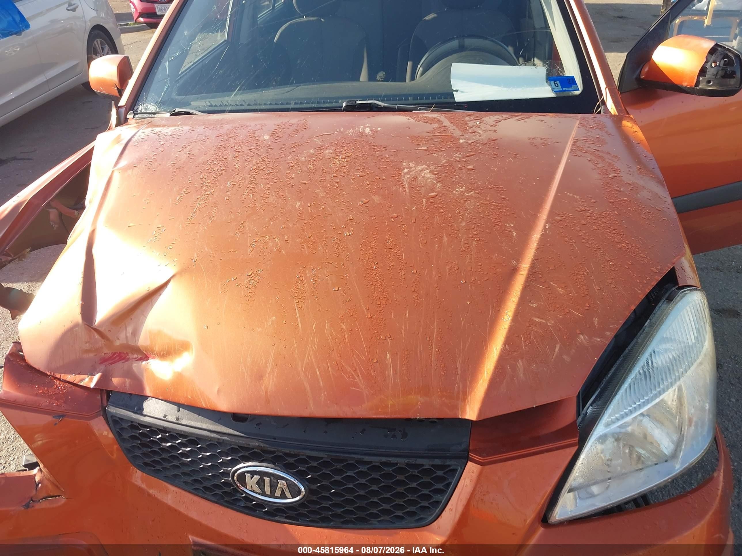 2009 Kia Rio5 Lx Orange vin: KNADE243296517553