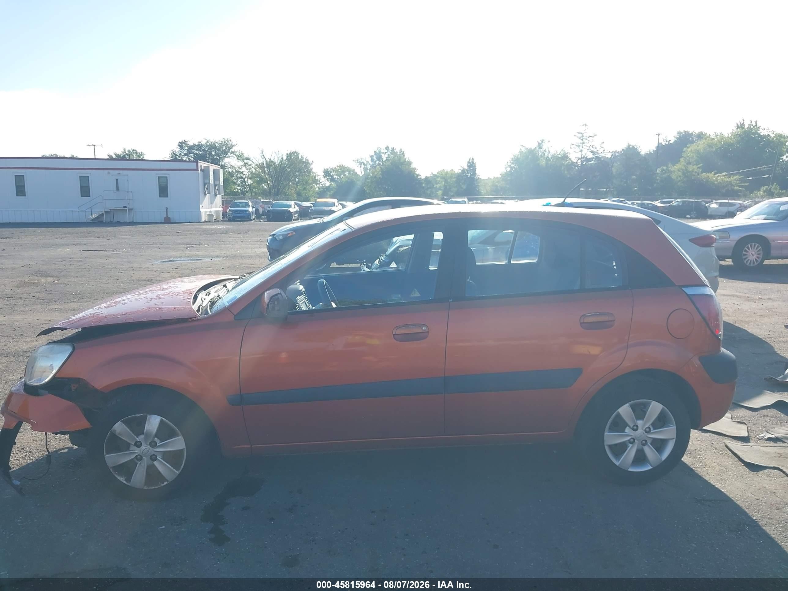 2009 Kia Rio5 Lx Orange vin: KNADE243296517553