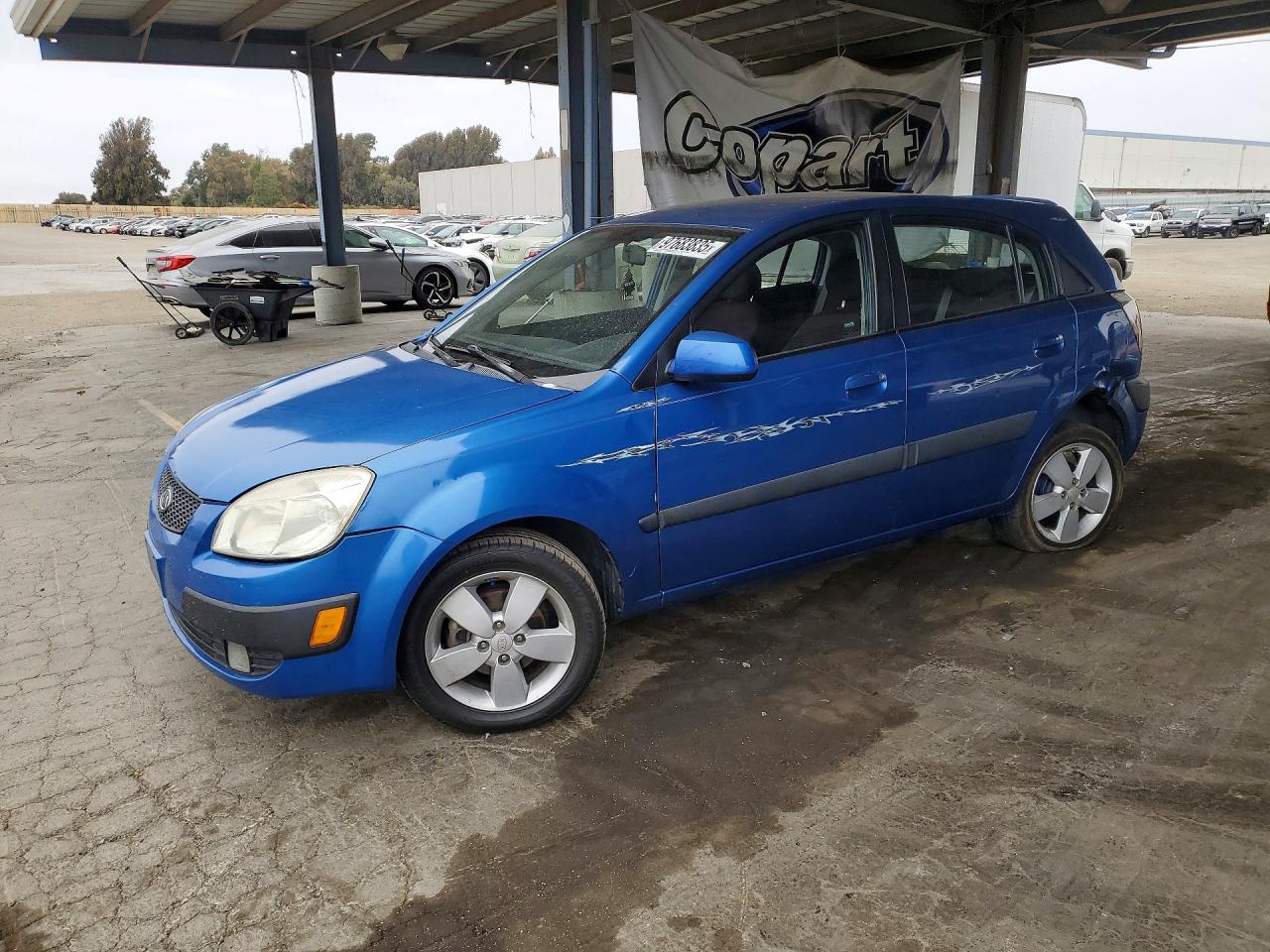 2009 Kia Rio 5 Sx Blue vin: KNADE243296547555