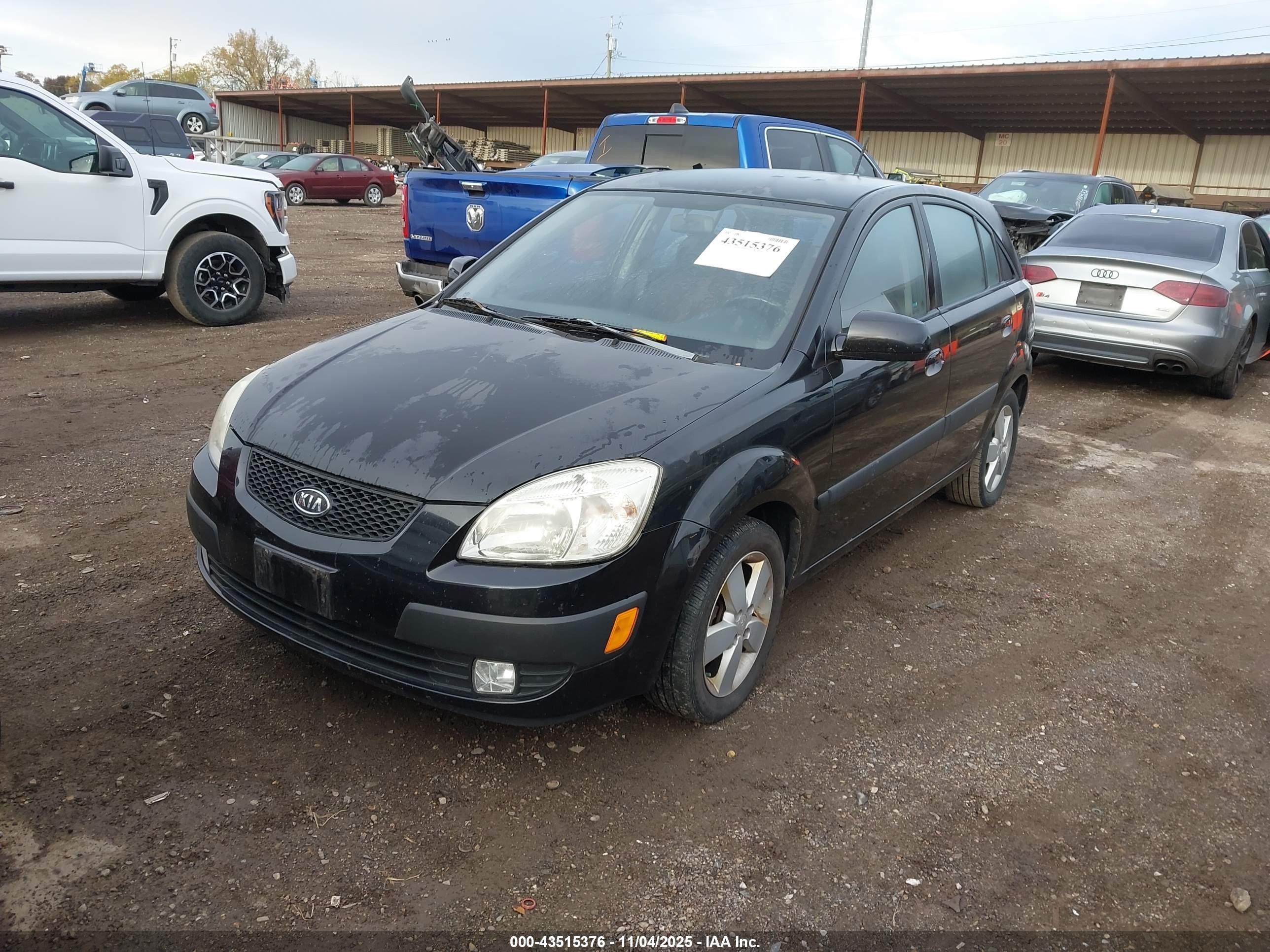 2009 Kia Rio5 Sx Black vin: KNADE243396520607
