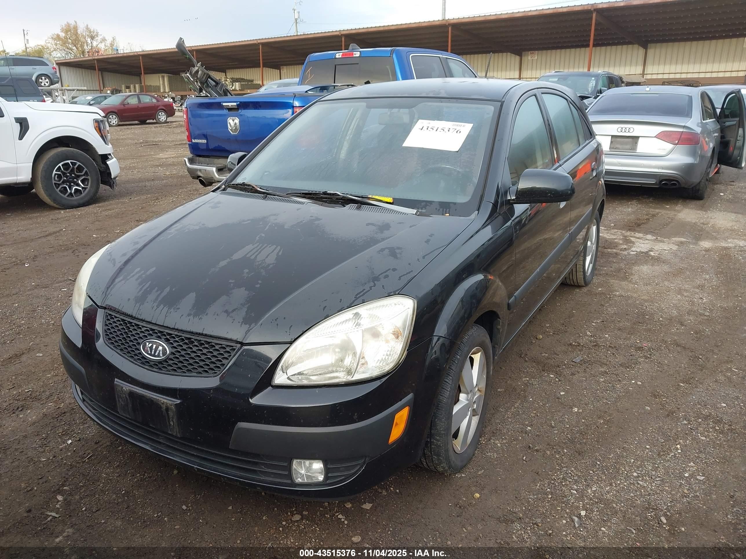 2009 Kia Rio5 Sx Black vin: KNADE243396520607