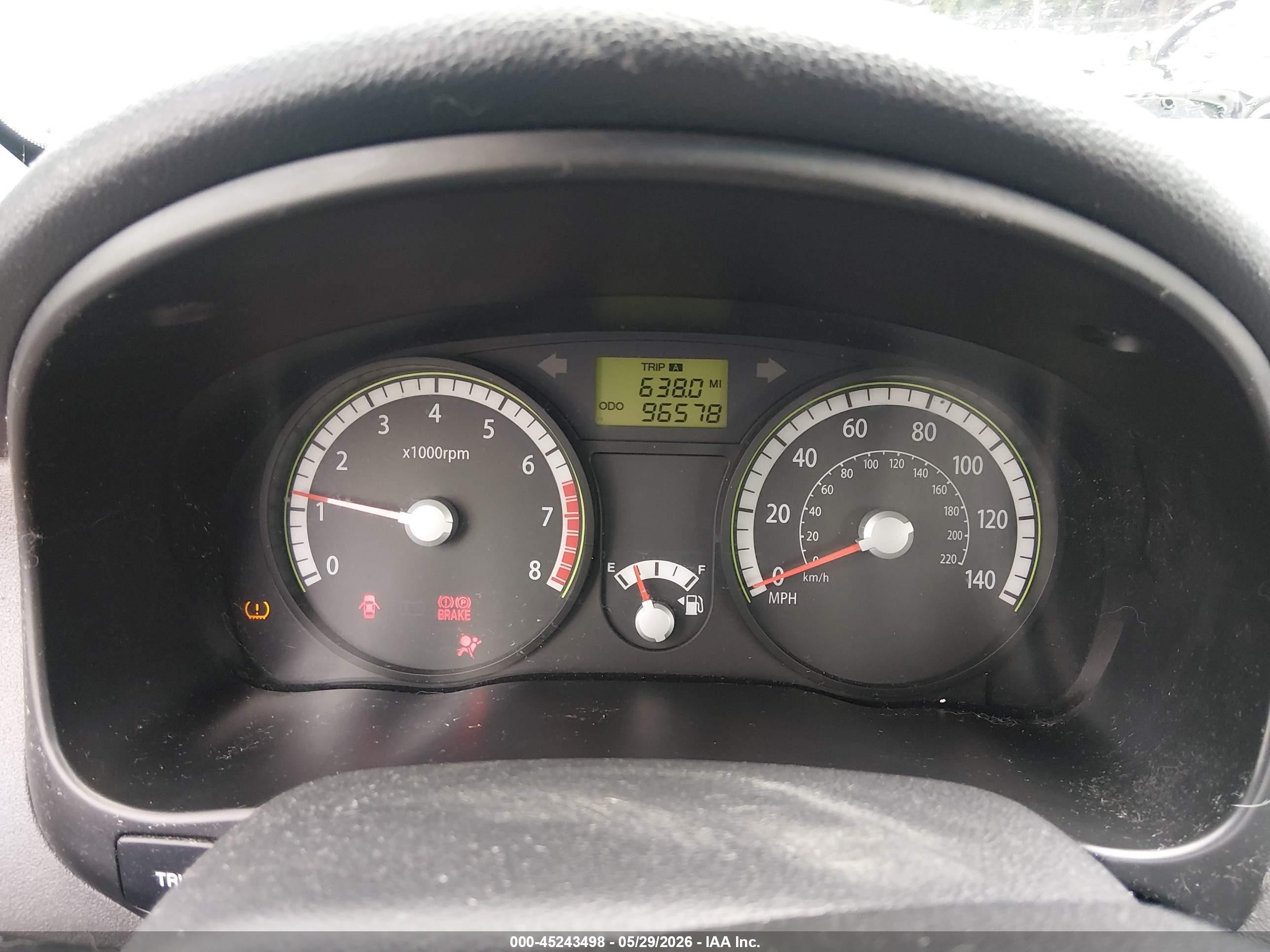 2009 Kia Rio5 Lx Blue vin: KNADE243596581215