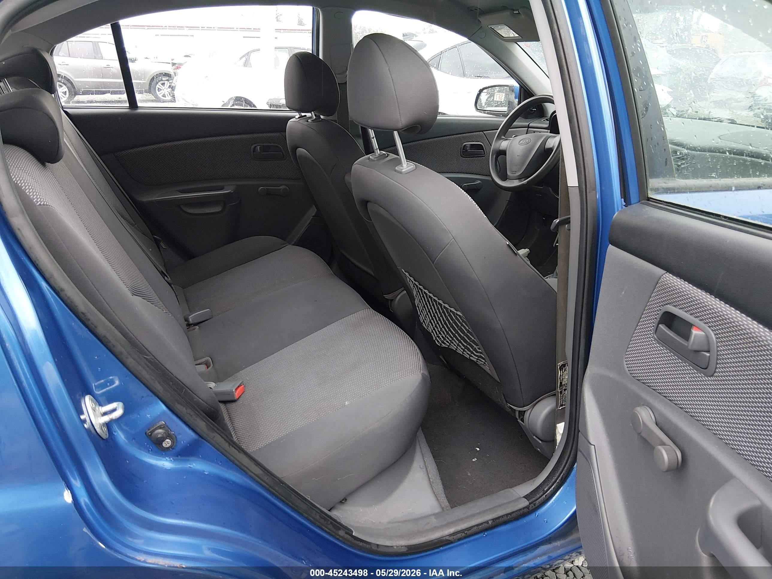 2009 Kia Rio5 Lx Blue vin: KNADE243596581215