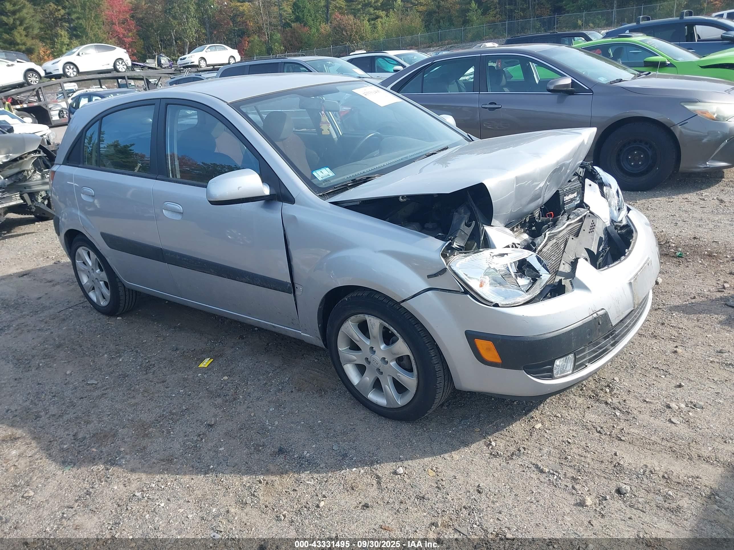 2009 Kia Rio5 Sx Silver vin: KNADE243796512803