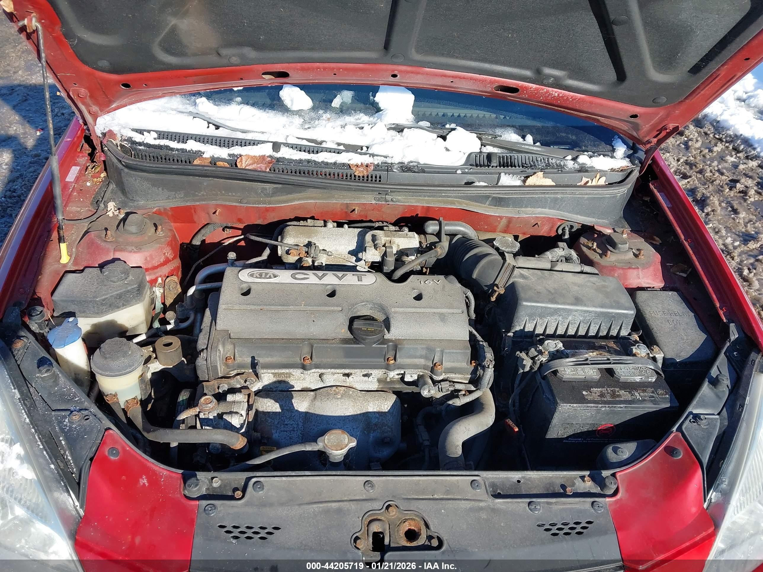 2009 Kia Rio5 Lx Red vin: KNADE243896517251