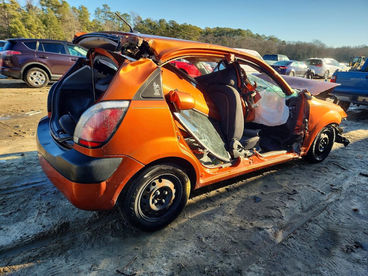 2009 Kia Rio 5 Sx Orange vin: KNADE243896587204