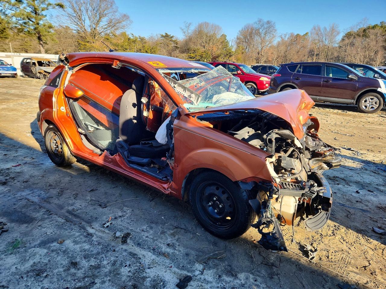 2009 Kia Rio 5 Sx Orange vin: KNADE243896587204