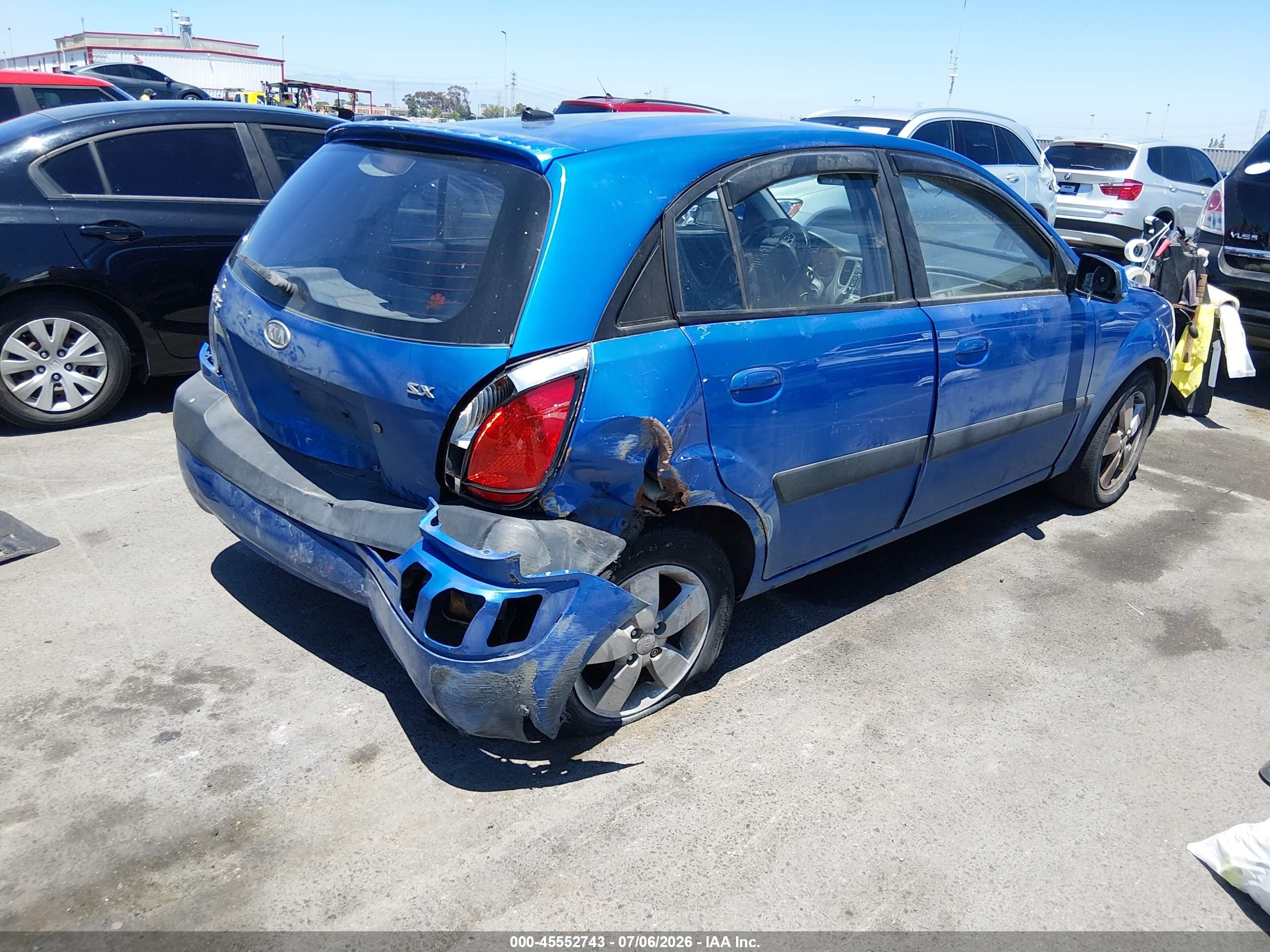 2009 Kia Rio5 Sx Blue vin: KNADE243896587428