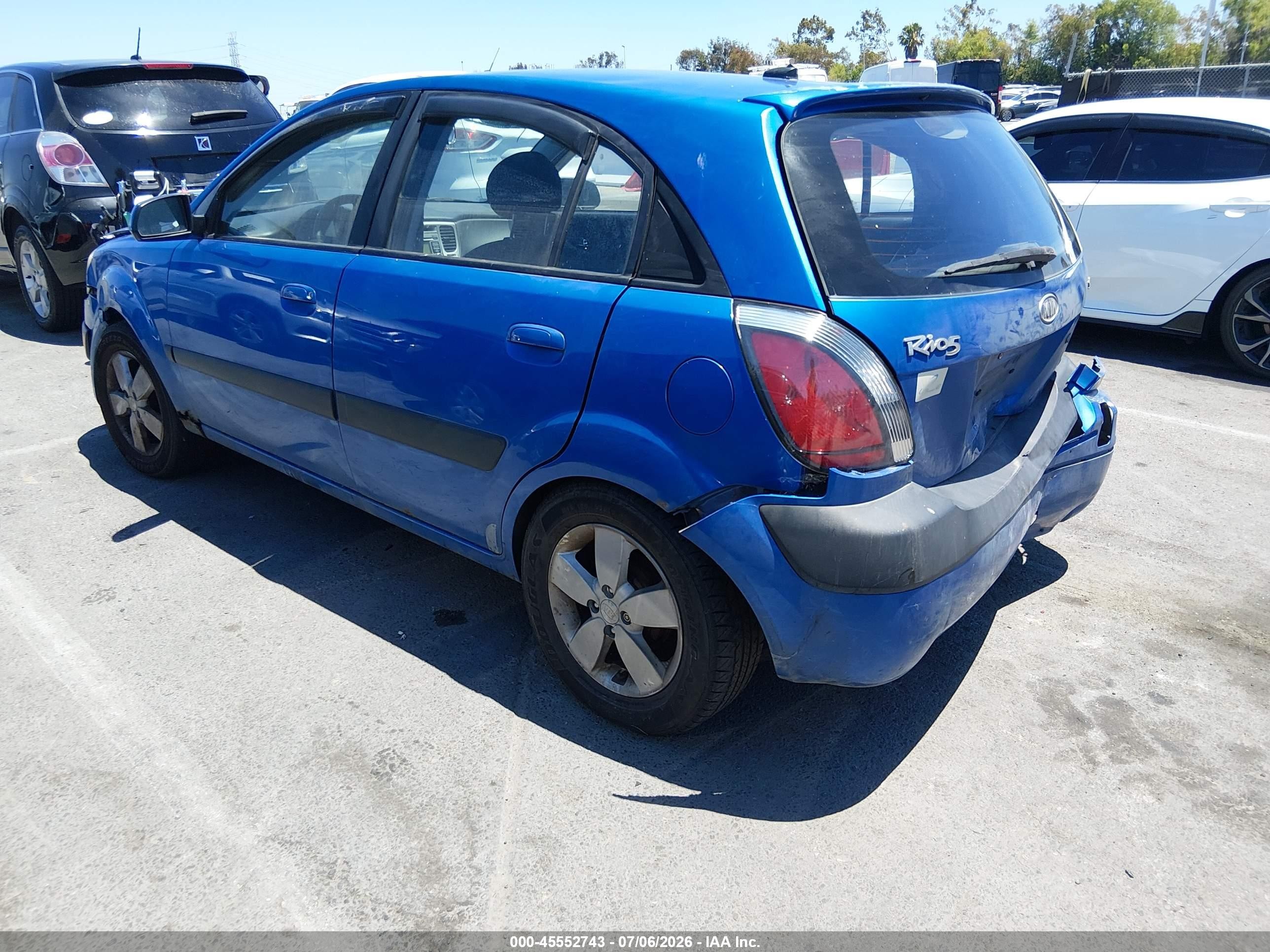 2009 Kia Rio5 Sx Blue vin: KNADE243896587428