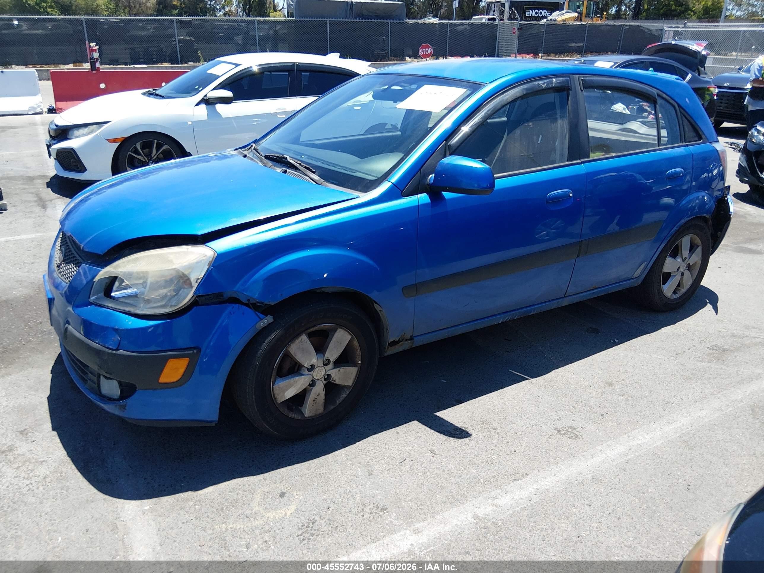 2009 Kia Rio5 Sx Blue vin: KNADE243896587428