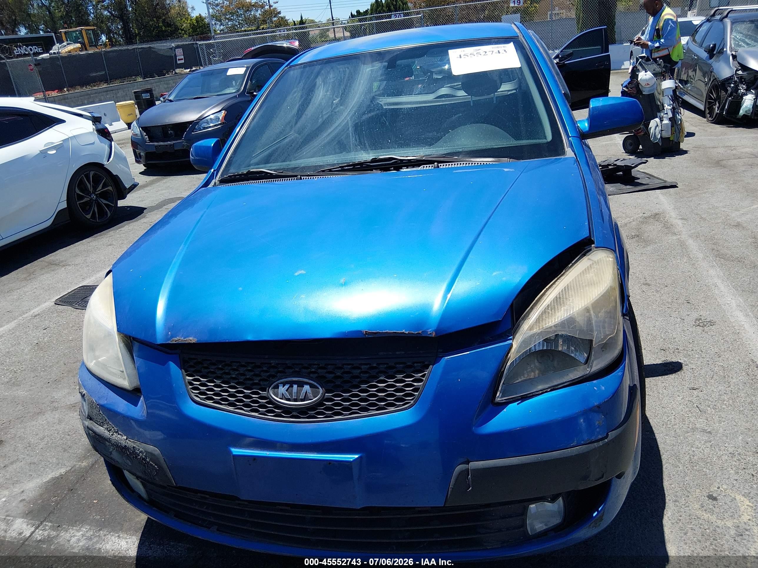 2009 Kia Rio5 Sx Blue vin: KNADE243896587428