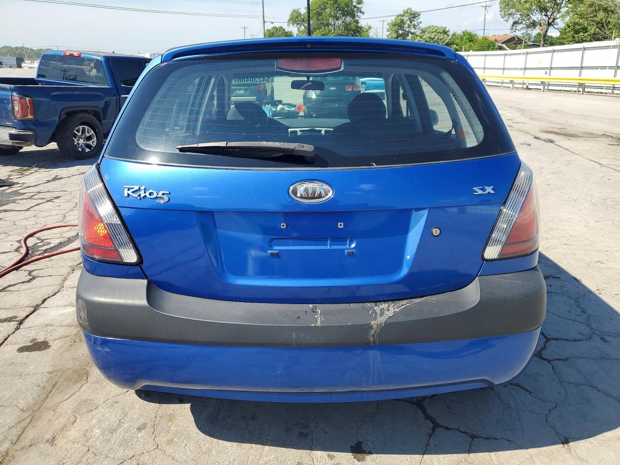2009 Kia Rio 5 Sx Blue vin: KNADE243X96567200