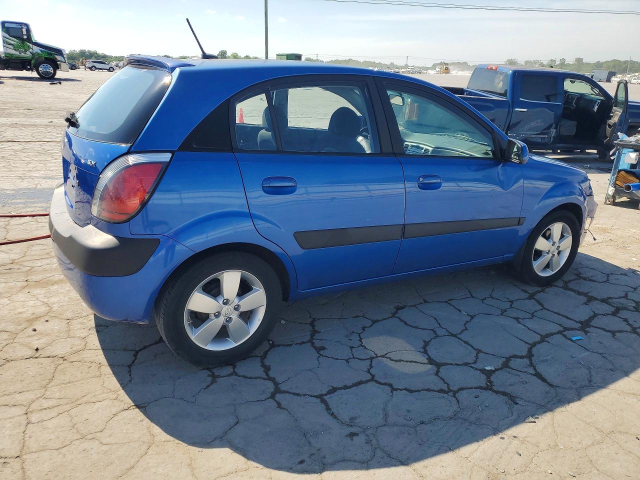2009 Kia Rio 5 Sx Blue vin: KNADE243X96567200