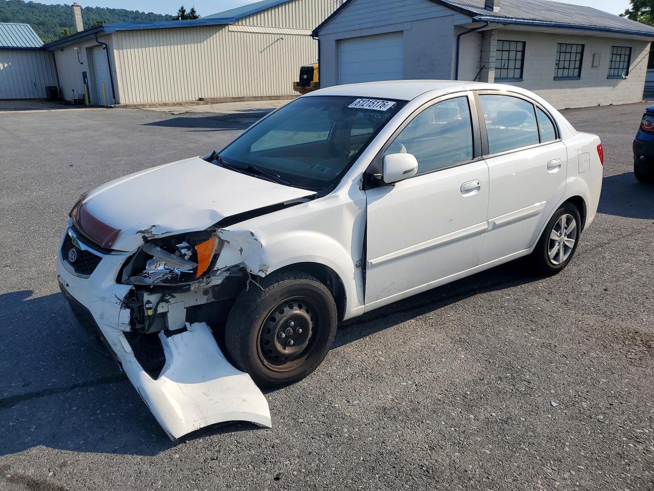 2010 Kia Rio Base Белый vin: KNADH4A30A6658892