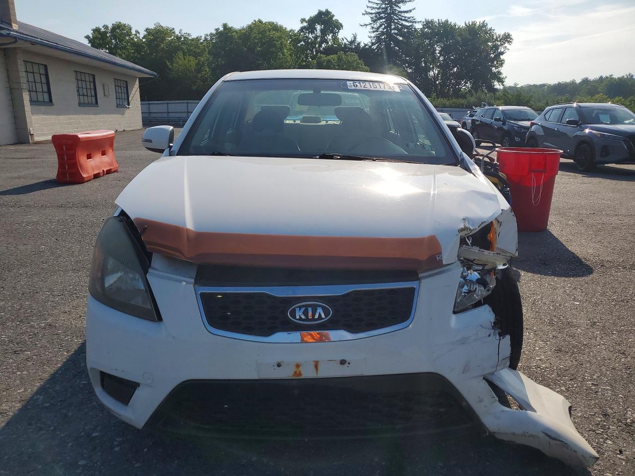 2010 Kia Rio Base Белый vin: KNADH4A30A6658892