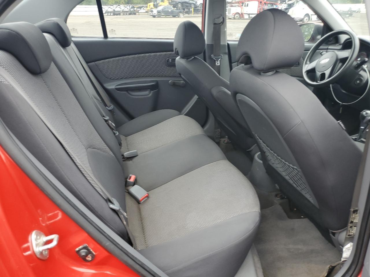 2011 Kia Rio Base Red vin: KNADH4A30B6730269