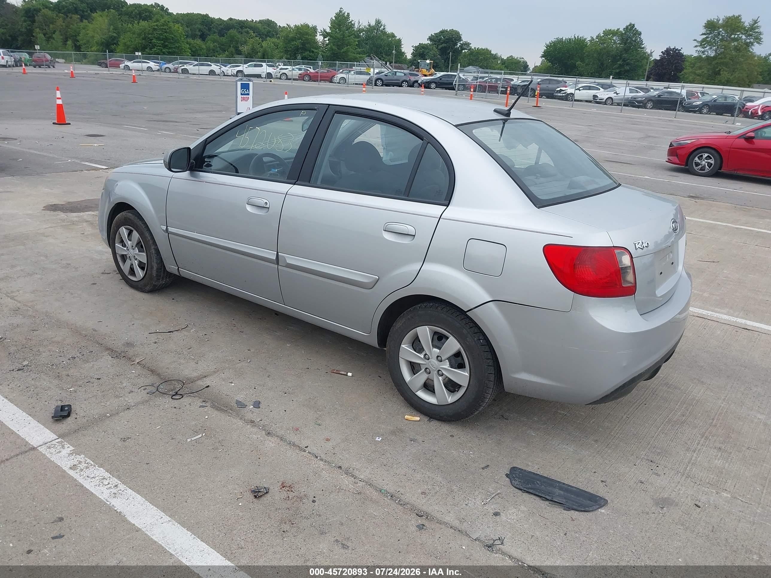 2011 Kia Rio Lx Серый vin: KNADH4A30B6748402