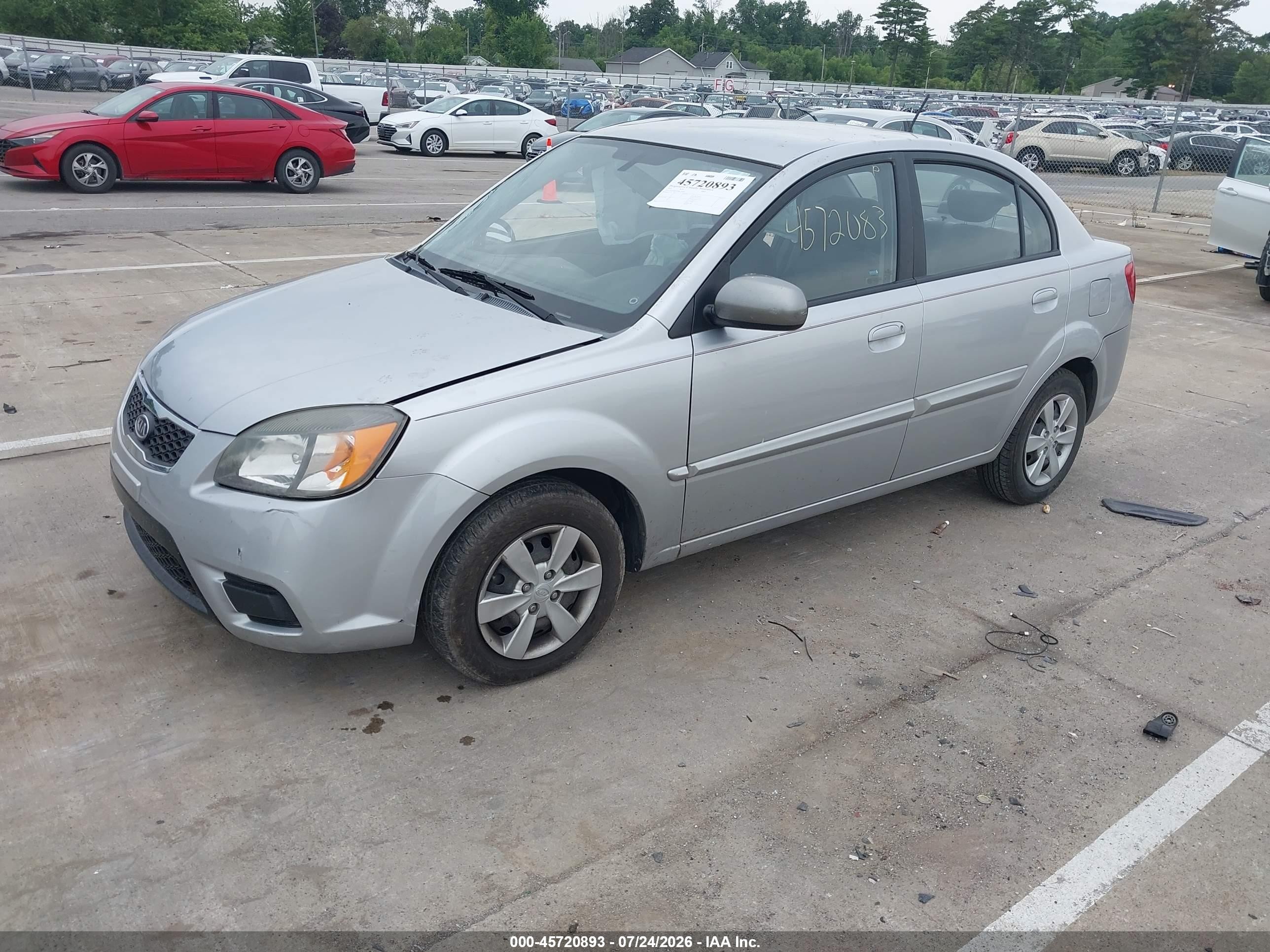 2011 Kia Rio Lx Серый vin: KNADH4A30B6748402