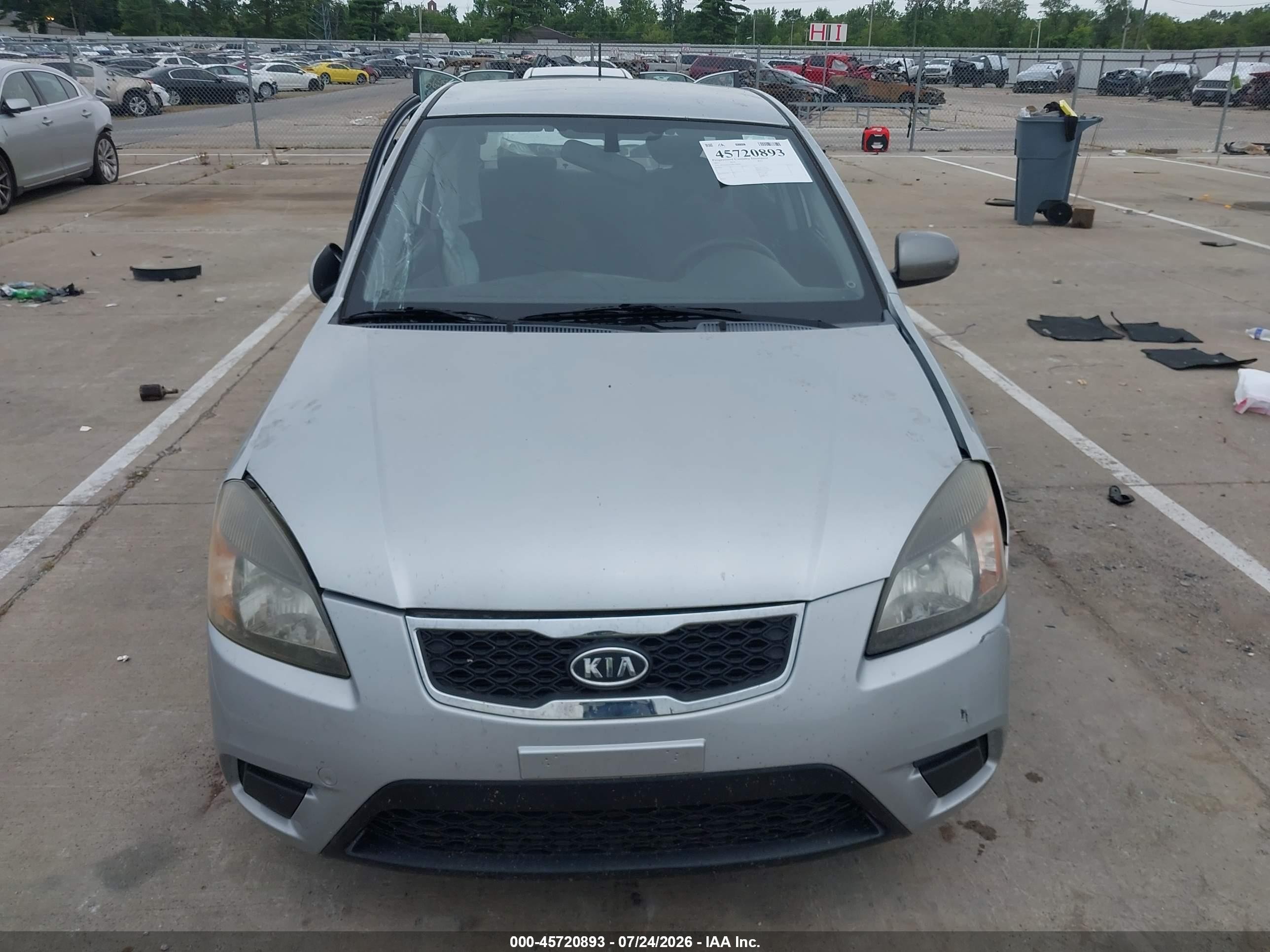 2011 Kia Rio Lx Серый vin: KNADH4A30B6748402