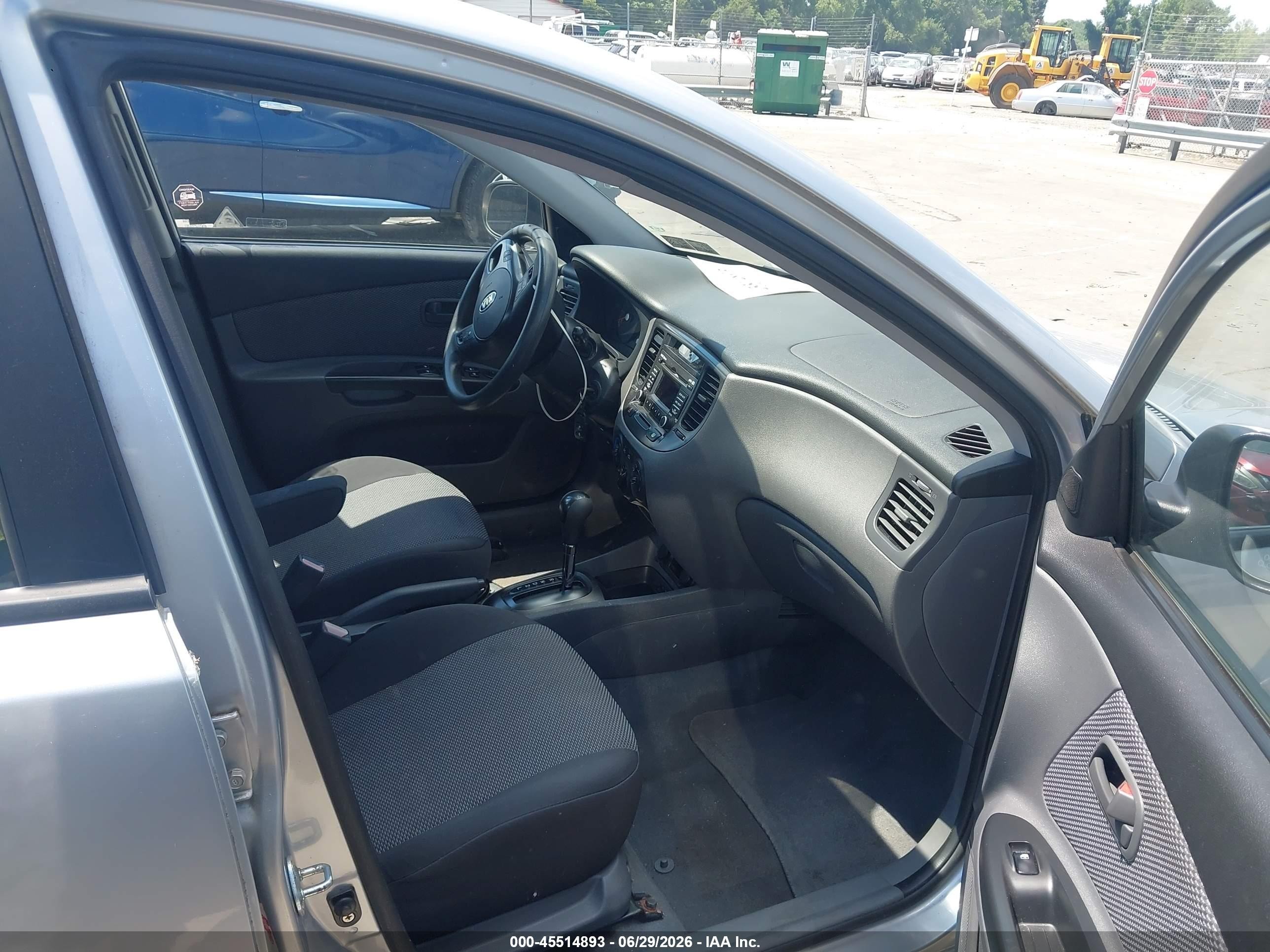 2011 Kia Rio Lx Silver vin: KNADH4A30B6912523