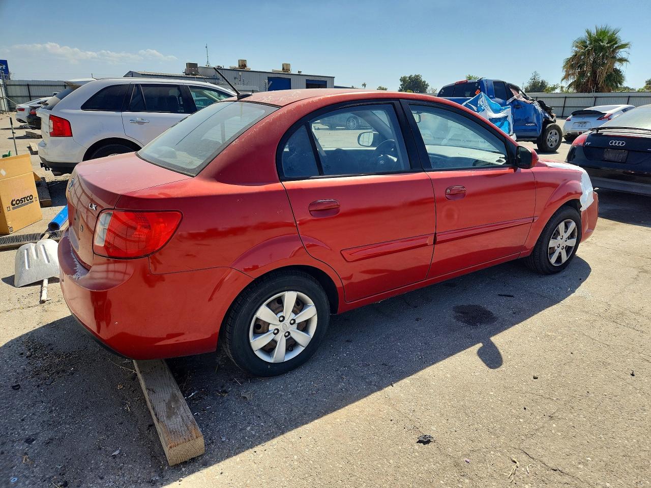 2011 Kia Rio Lx Maroon vin: KNADH4A31B6736906