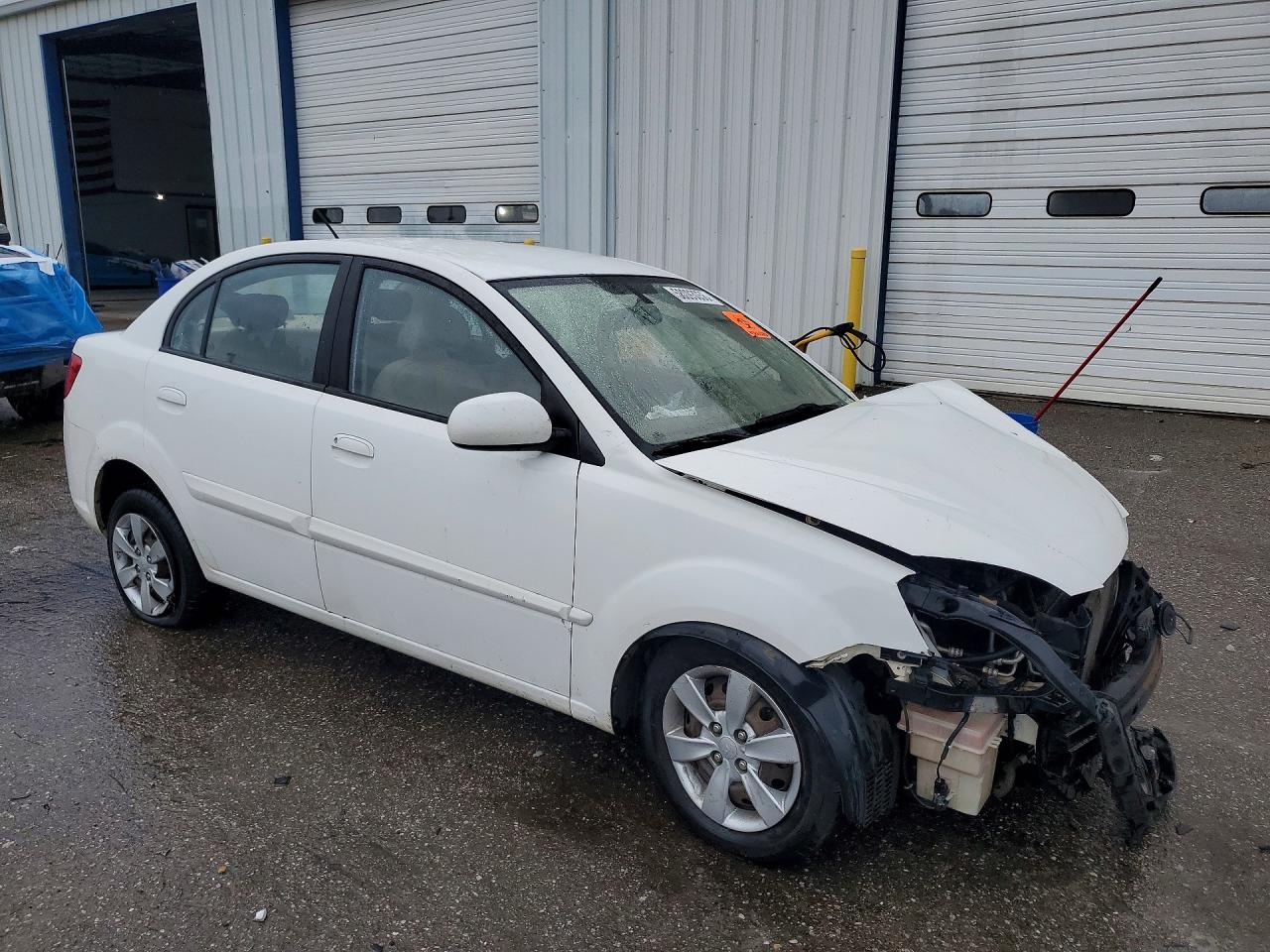 2011 Kia Rio Lx White vin: KNADH4A31B6873022