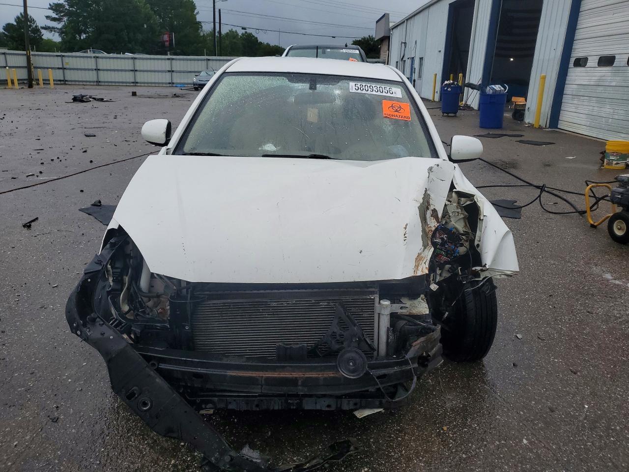 2011 Kia Rio Lx White vin: KNADH4A31B6873022