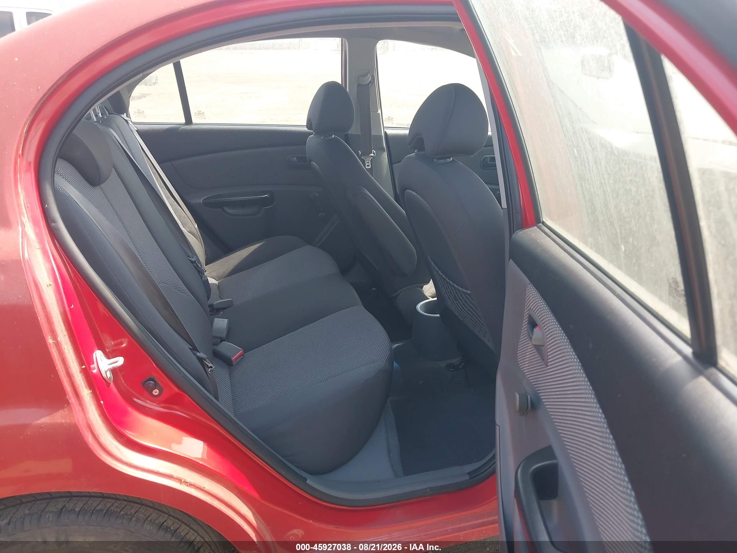 2011 Kia Rio Lx Orange vin: KNADH4A31B6954781