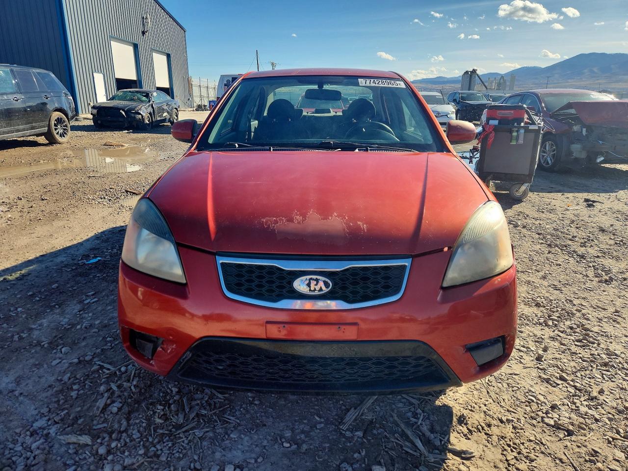 2011 Kia Rio Lx Orange vin: KNADH4A32B6864751