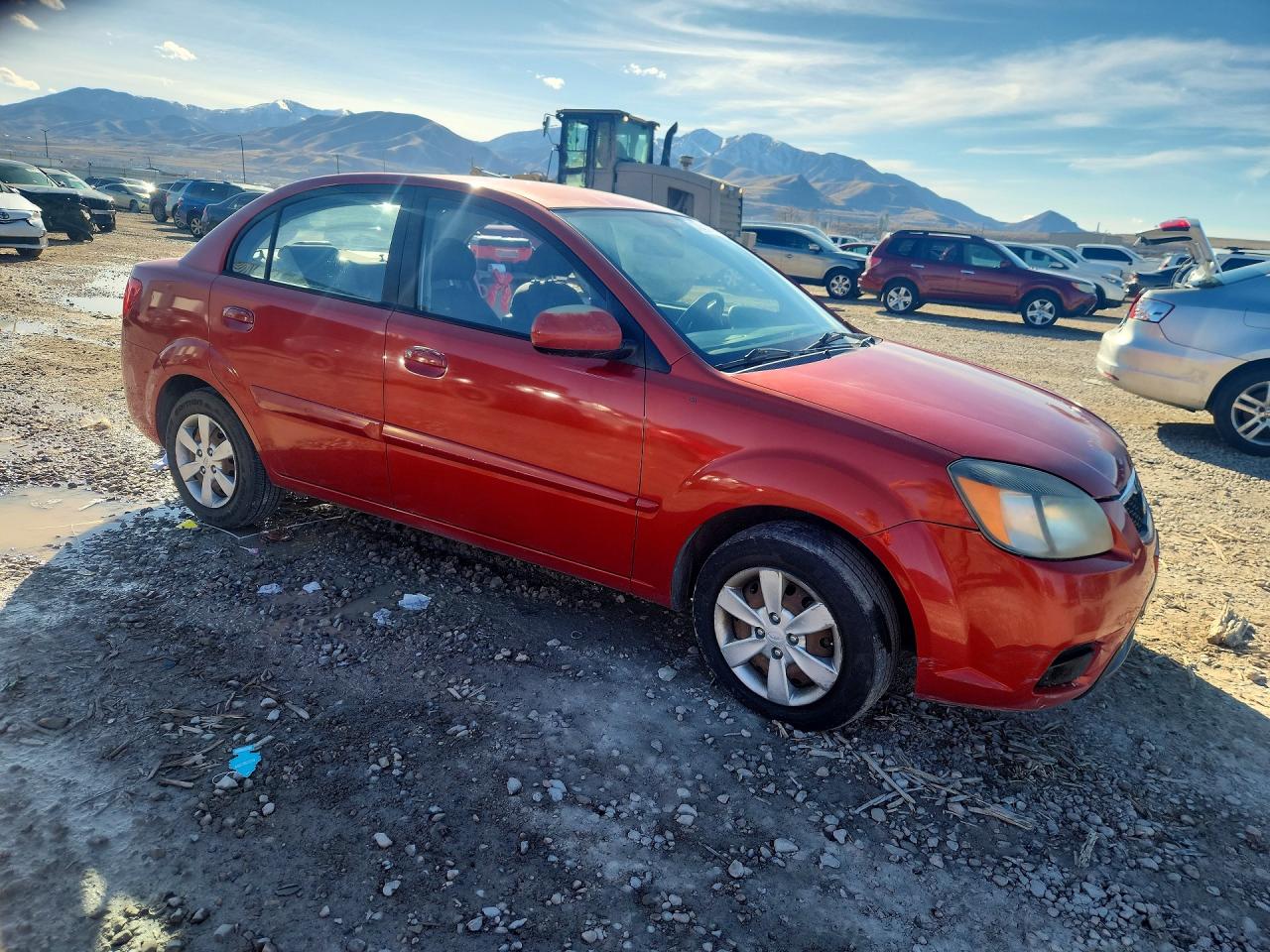 2011 Kia Rio Lx Orange vin: KNADH4A32B6864751