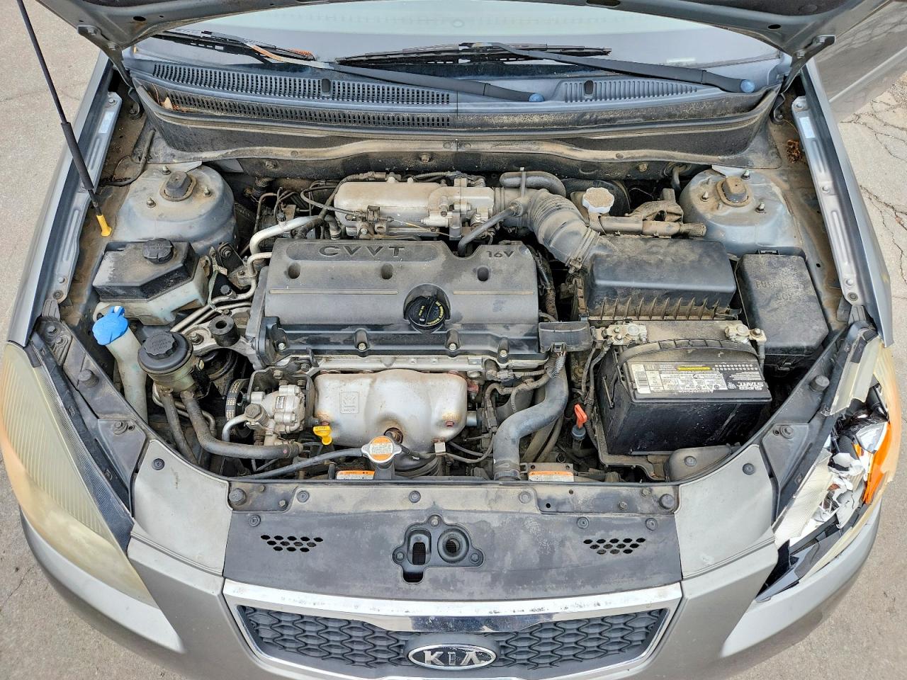 2011 Kia Rio Lx Gray vin: KNADH4A32B6950688