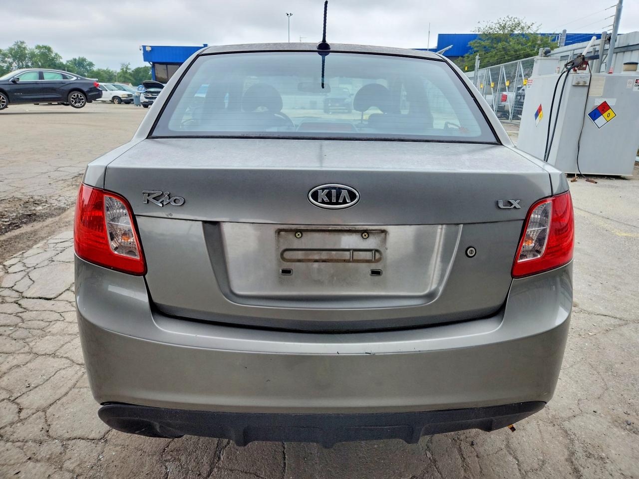 2011 Kia Rio Lx Gray vin: KNADH4A32B6950688