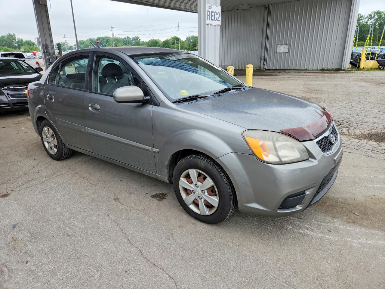 2011 Kia Rio Lx Gray vin: KNADH4A32B6950688