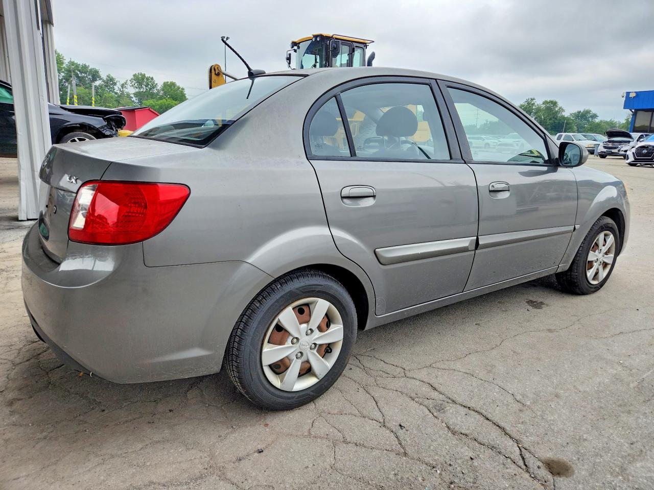 2011 Kia Rio Lx Gray vin: KNADH4A32B6950688