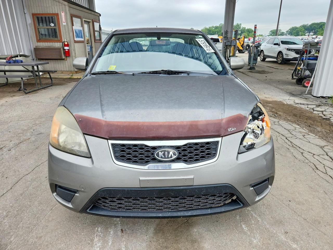 2011 Kia Rio Lx Gray vin: KNADH4A32B6950688