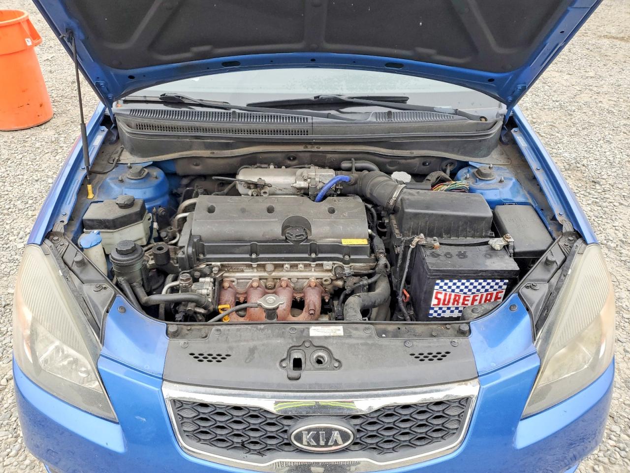 2010 Kia Rio Base Blue vin: KNADH4A33A6635106