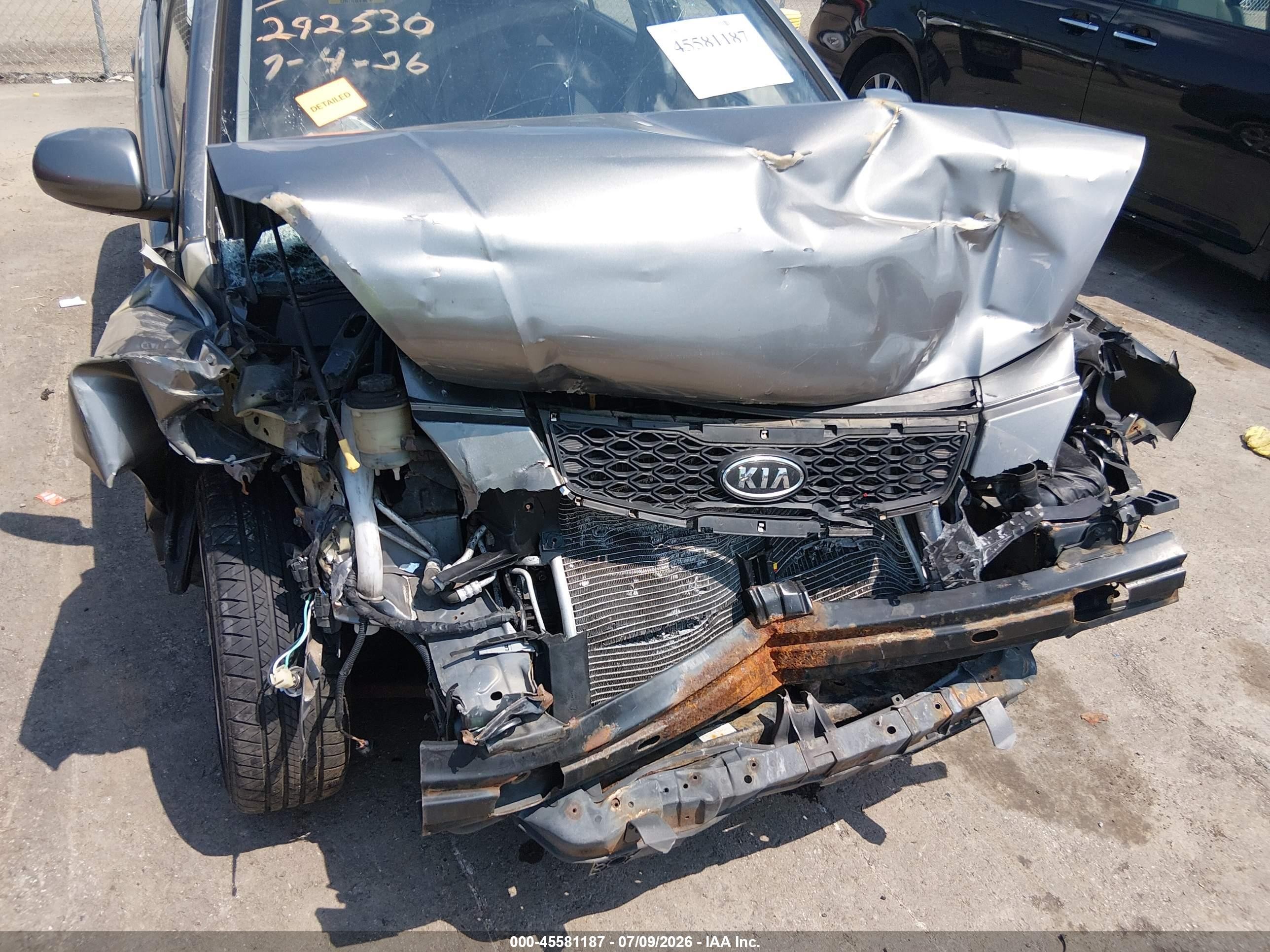 2010 Kia Rio Lx Серебряный vin: KNADH4A33A6635803