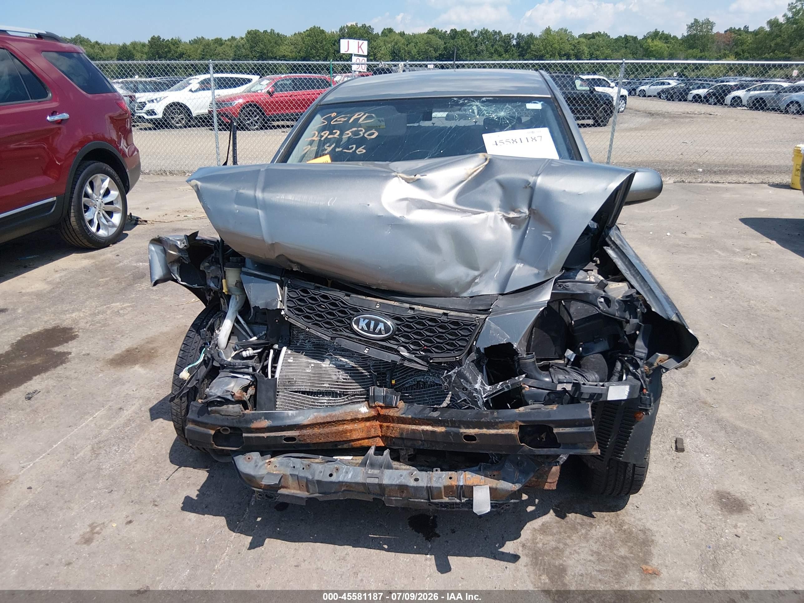 2010 Kia Rio Lx Серебряный vin: KNADH4A33A6635803