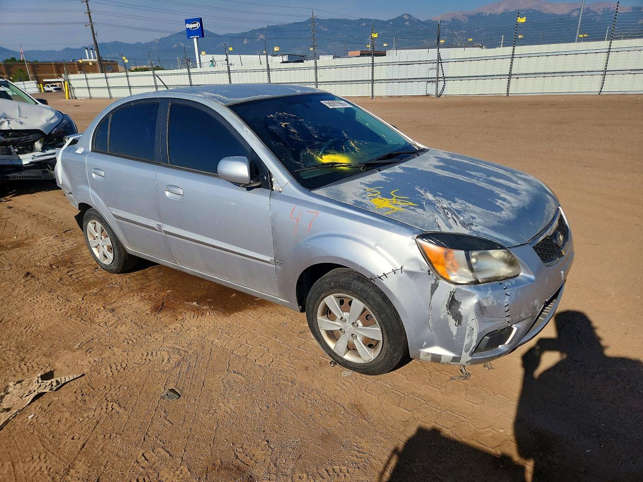 2011 Kia Rio Lx Silver vin: KNADH4A33B6734798