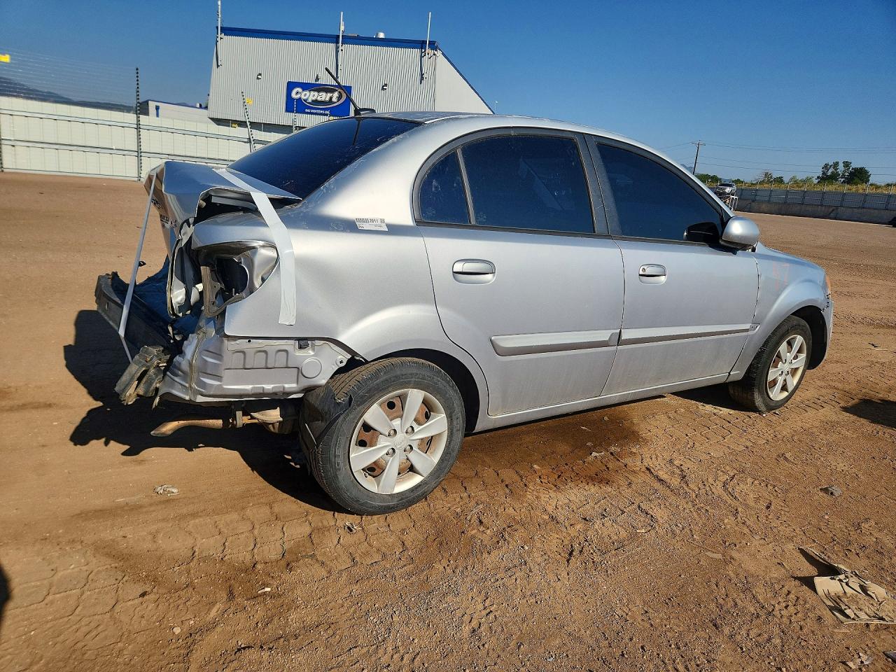 2011 Kia Rio Lx Silver vin: KNADH4A33B6734798