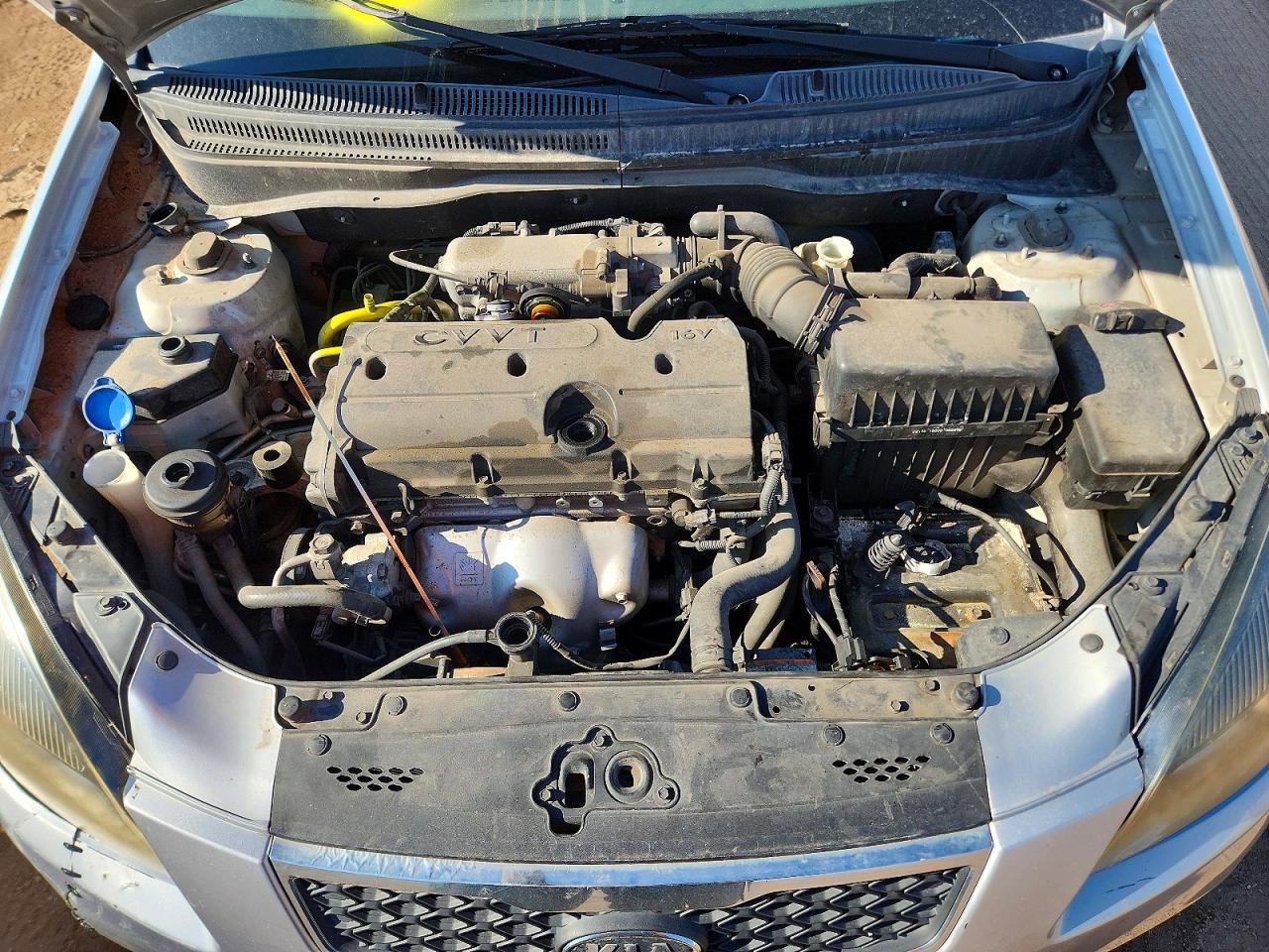 2011 Kia Rio Lx Silver vin: KNADH4A33B6734798