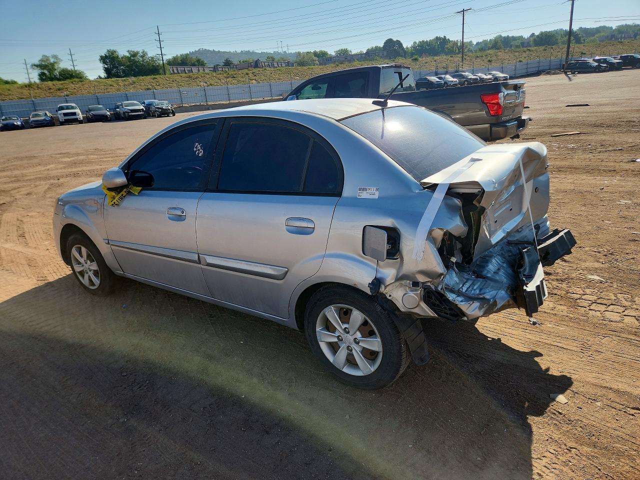 2011 Kia Rio Lx Silver vin: KNADH4A33B6734798