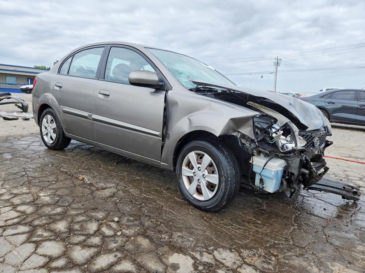 2011 Kia Rio Lx Gray vin: KNADH4A33B6944155