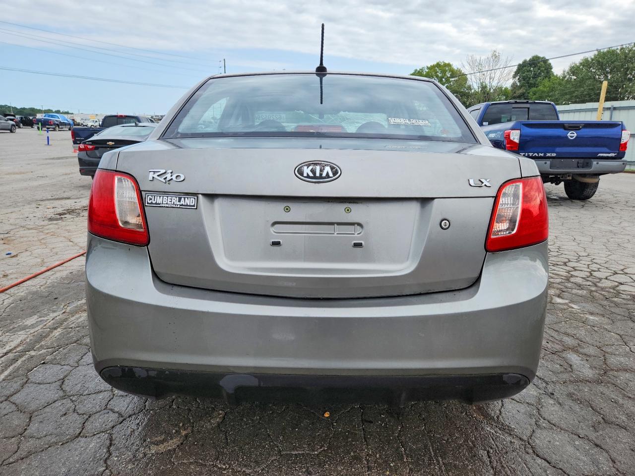 2011 Kia Rio Lx Gray vin: KNADH4A33B6944155