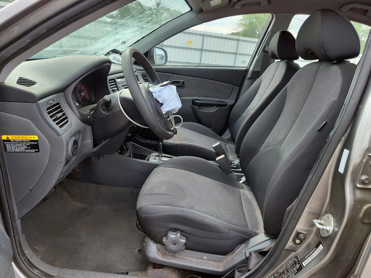 2011 Kia Rio Lx Gray vin: KNADH4A33B6944155