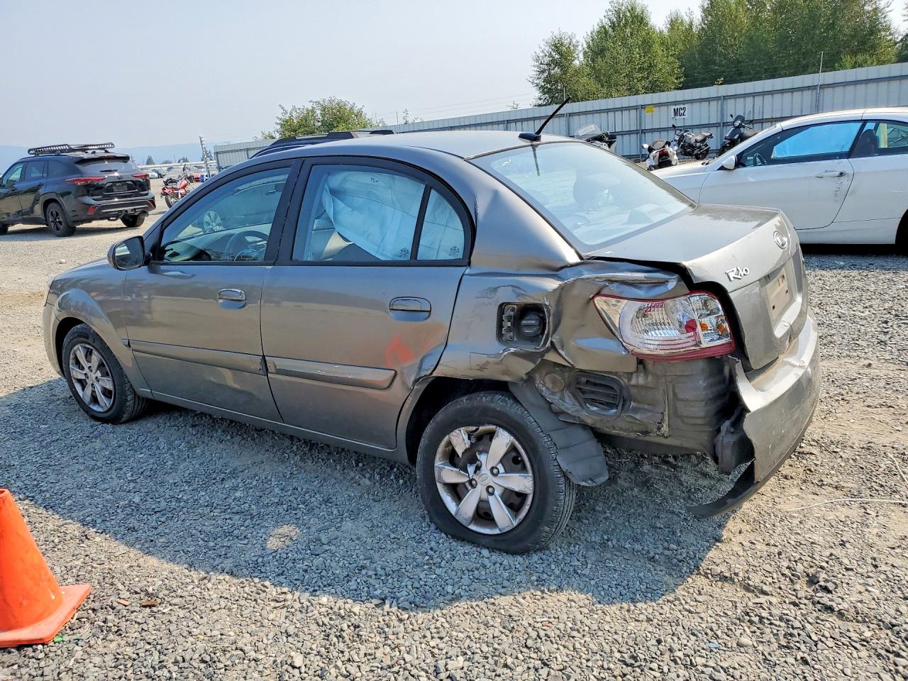 2011 Kia Rio Lx Silver vin: KNADH4A33B6955737