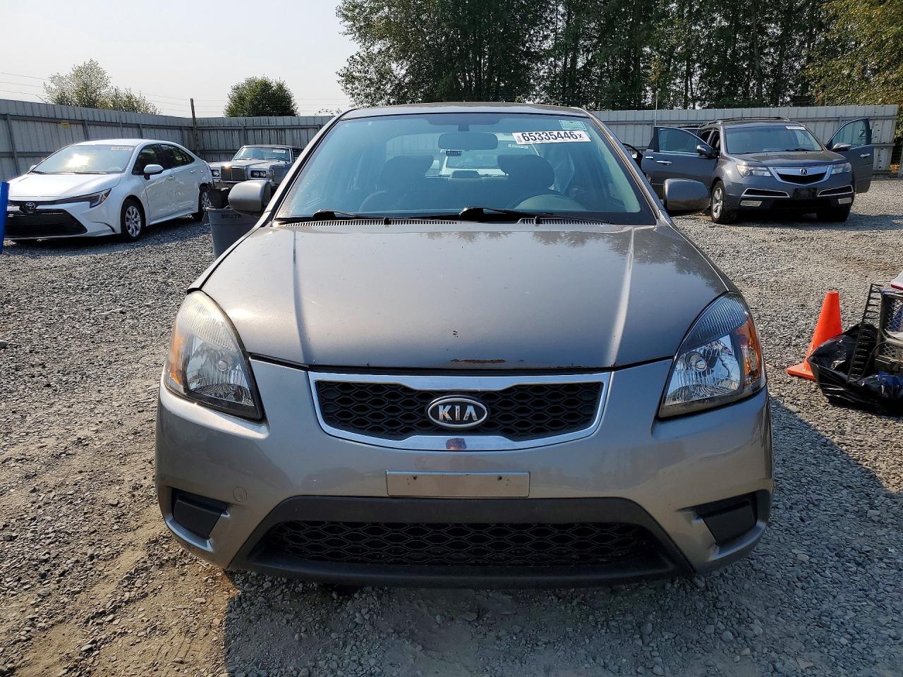 2011 Kia Rio Lx Silver vin: KNADH4A33B6955737