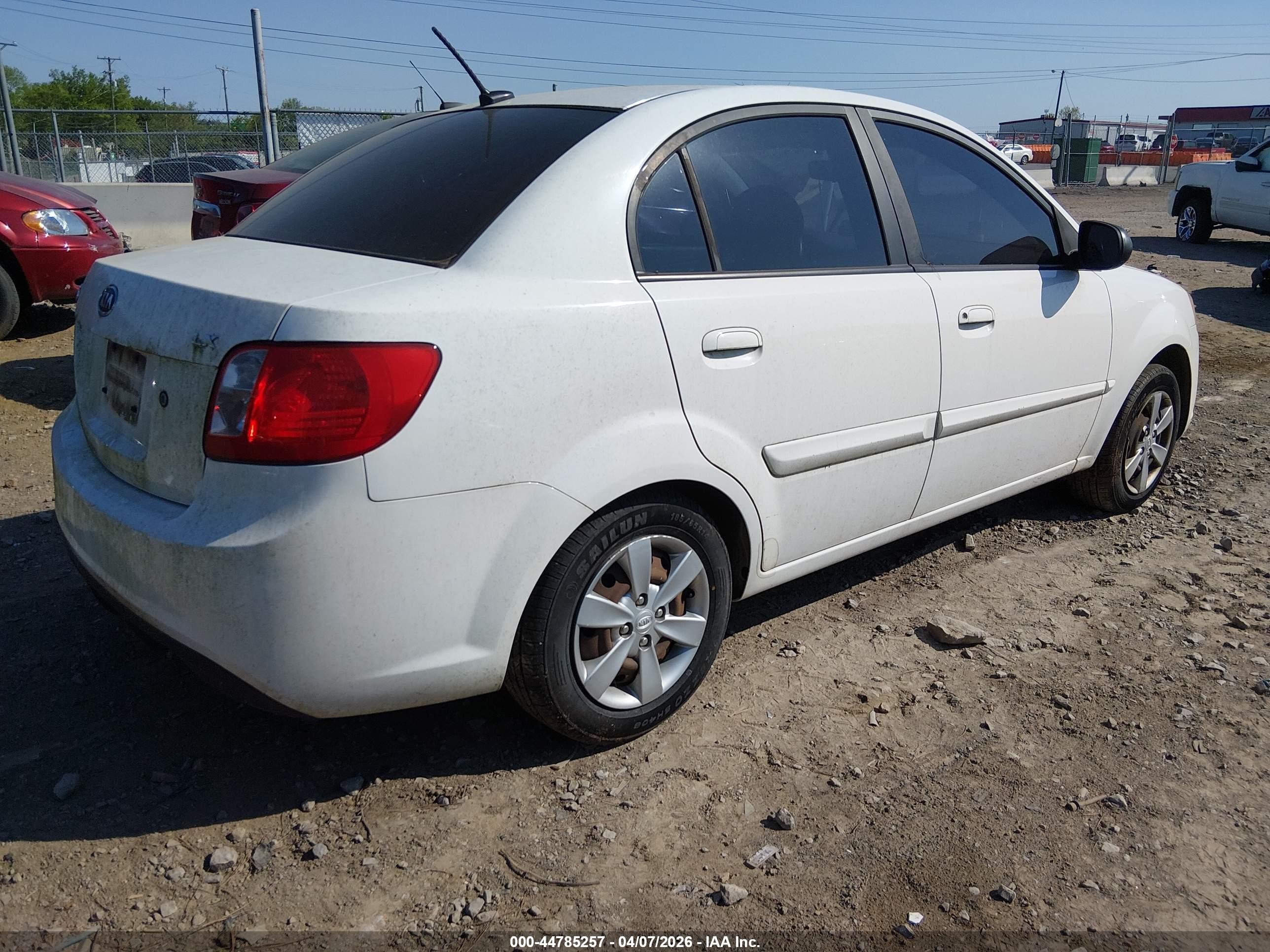 2010 Kia Rio Lx Белый vin: KNADH4A34A6665263